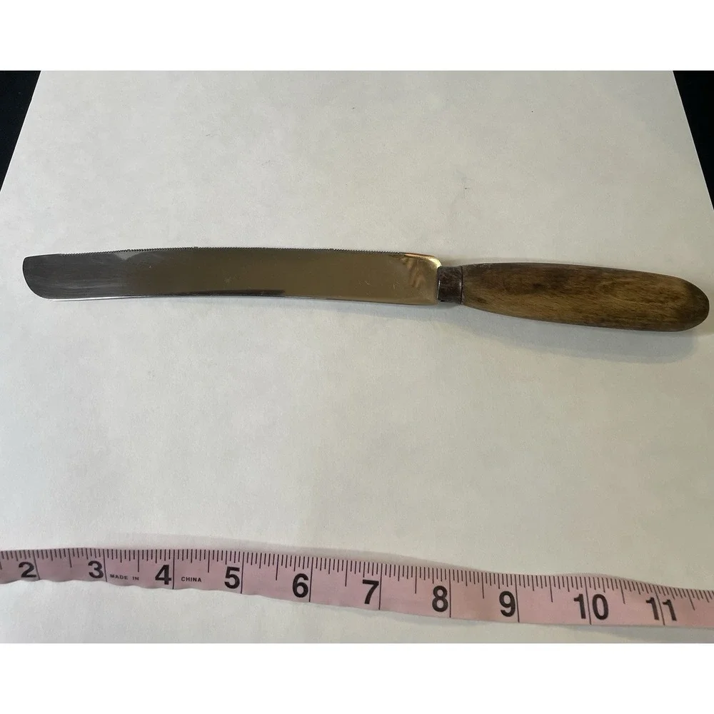 Antique Viners of Sheffield England Super Stainless Serrated Knife Wood Handle